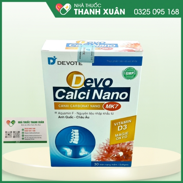 Devo Calci Nano - Bổ sung canxi, vitamin D3 cho cơ thể